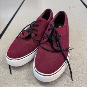 Nike Men's Burgundy Suede Sneakers